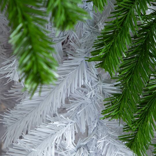 7ft. Pre-Lit Fir Santa’s Hat Artificial Christmas Tree, Clear LED Lights